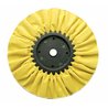 UP90030-10" Yellow Treated Airway Buff - 5/8" & 1/2" Arbor