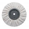 UP90031-10" White Treated Airway Buff - 5/8" & 1/2" Arbor