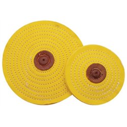 UP90065-4" Yellow Razor Buff - 1/8" Arbor