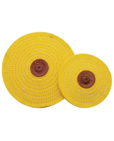 UP90065-4" Yellow Razor Buff - 1/8" Arbor