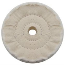 UP90096-3" White Soft Muslin Buff - 5/8" Arbor