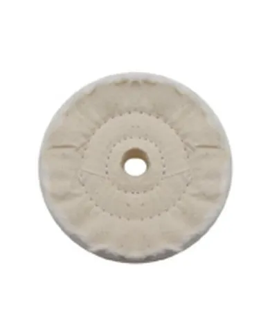 UP90096-3" White Soft Muslin Buff - 5/8" Arbor