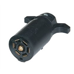 UP90502-Round 7-Way Female Connector - Flat Pin