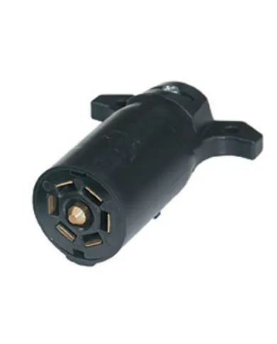 UP90502-Round 7-Way Female Connector - Flat Pin