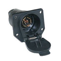 UP90503-Round 7-Way Male Connector - Flat Pin