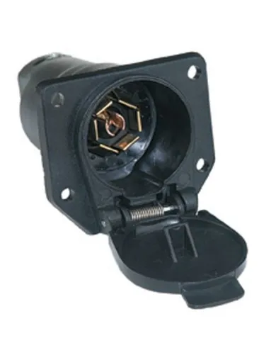 UP90503-Round 7-Way Male Connector - Flat Pin