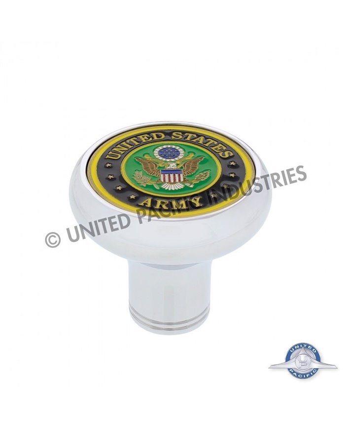 UP22961 Deluxe Military Medallion Air Valve Knobs Army