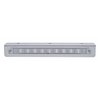 UP20763-9-3/4" Stainless Light Bracket With 10 LED 9" Light Bar - Amber LED/Clear Lens