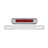 UPS2007LED-Chrome License Plate Light & Bracket With Red LED 3rd Brake Light - Red LED/Red Lens