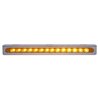 UP20771-12-3/4" Stainless Light Bracket With 14 LED 12" Light Bar - Amber LED/Amber Lens