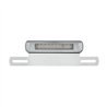 UPS2007LED-W-Chrome License Plate Light & Bracket With White LED Backup Light - White LED/Clears Lens