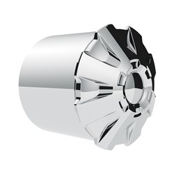 GG10082 - CR. PL. POINTED NUT CVR W/ FLANGE 1/2"OR 3M/MX13/16"