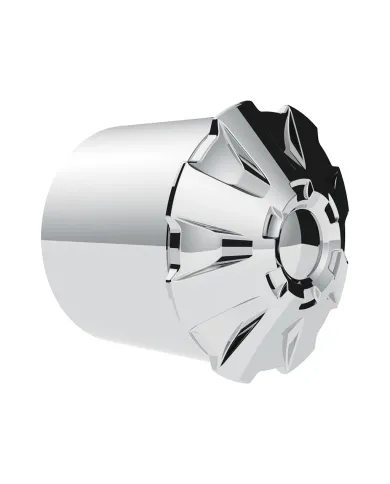 GG10082 - CR. PL. POINTED NUT CVR W/ FLANGE 1/2"OR 3M/MX13/16"