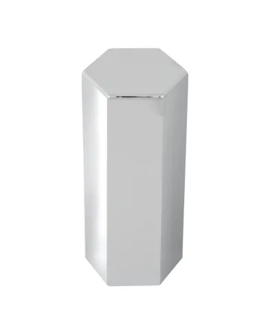 GG10225 - CR. PLASTIC HEX FLAT TOP SCREW-ON NUT CVR 33MM X 5"H