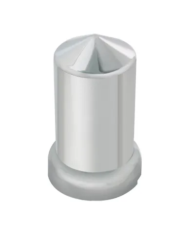 GG10269 - CR. PL. POINTED PUSH-ON NUT CVR W/ FLANGE 33 M/MX3-1/8"