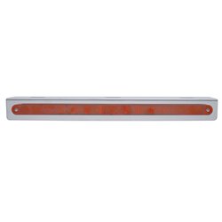 UP20772-12-3/4" Stainless Light Bracket With 14 LED 12" Light Bar - Red LED/Red Lens