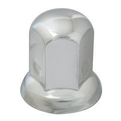 GG10411 - CR. STEEL PUSH-ON NUT COVER W/ FLANGE 30MM X 2"