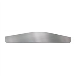 GG30023 - S.S. 18" X 3" BOTTOM PLATE W/ BACKING PLATE