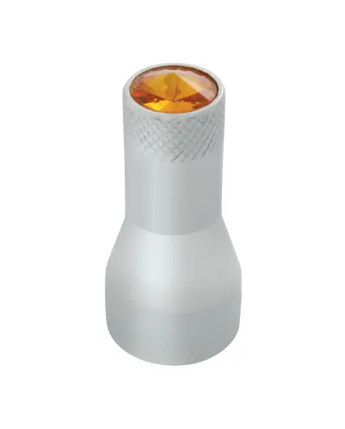 GG50770 - CR. ALUM. VALVE STEM COVER W/ AM CRYSTAL FOR RUBBER STEMS