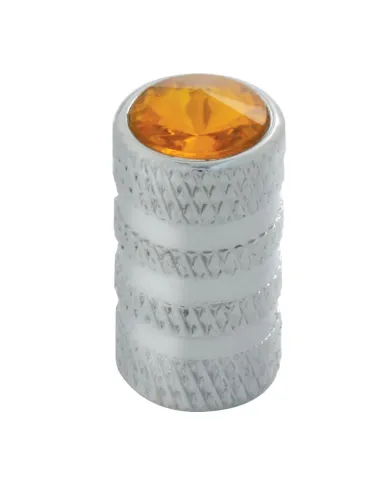 GG50790 - CR. TUBULAR VALVE STEM COVER W/AMBER PLASTIC JEWEL