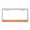 GG60451 - CR. 2 HOLES LIC. FRAME W/12" AMBER/CLEAR LED & CR. PL BEZEL