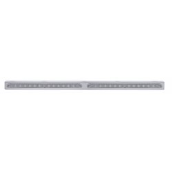 UP20784-25-5/16" Stainless Light Bracket With 2X 14 LED 12" Light Bars - Red LED/Clear Lens
