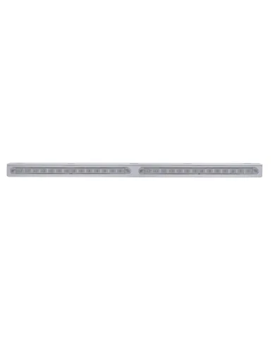 UP20784-25-5/16" Stainless Light Bracket With 2X 14 LED 12" Light Bars - Red LED/Clear Lens