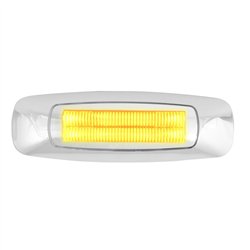 GG74751 - 5" RECT. PRIME AMBER/CLEAR 4 LED DUAL FUNCTION LIGHT