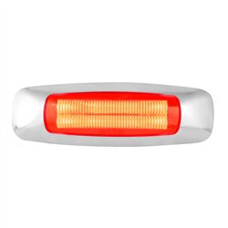 GG74752 - 5" RECT. PRIME RED/RED 4 LED DUAL FUNCTION LIGHT