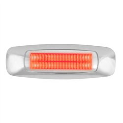 GG74753 - 5" RECT. PRIME RED/CLEAR 4 LED DUAL FUNCTION LIGHT