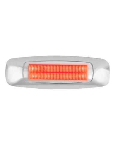 GG74753 - 5" RECT. PRIME RED/CLEAR 4 LED DUAL FUNCTION LIGHT
