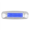 GG74756 - 5" RECT. PRIME BLUE/CLEAR 4 LED DUAL FUNCTION INT. LIGHT