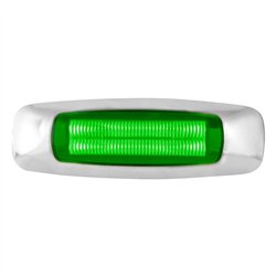 GG74757 - 5" RECT. PRIME GREEN/GREEN 4 LED DUAL FUNCTION INT. LIGHT