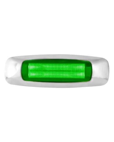 GG74757 - 5" RECT. PRIME GREEN/GREEN 4 LED DUAL FUNCTION INT. LIGHT