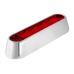 GG74802 - 3-1/2" RED/RED 4 LED LIGHT BAR W/CR. PLASTIC BASE MOUNT