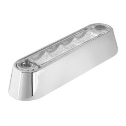 GG74804 - 3-1/2" WHITE/CLEAR 4 LED LIGHT BAR W/CR. PLASTIC BASE MOUNT