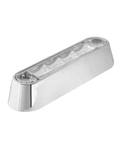 GG74804 - 3-1/2" WHITE/CLEAR 4 LED LIGHT BAR W/CR. PLASTIC BASE MOUNT