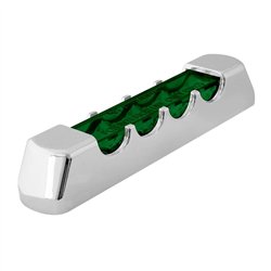 GG74816 - 4" GREEN/GREEN 4 LED LIGHT BAR W/CR. PLASTIC BEZEL COVER