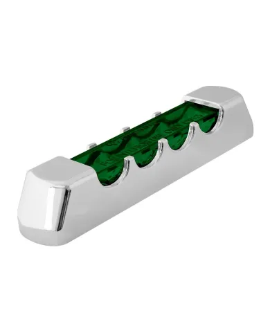 GG74816 - 4" GREEN/GREEN 4 LED LIGHT BAR W/CR. PLASTIC BEZEL COVER