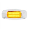 GG74821 - 3-1/2" RECT. PRIME AMBER/CLEAR 4 LED MARKER SEALED LIGHT