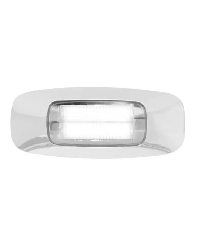 GG74824 - 3-1/2" RECT. PRIME WHITE/CLEAR 4 LED INTERIOR SEALED LIGHT