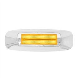 GG74831 - 4-5/8" RECT. PRIME AMBER/CLEAR 4 LED MARKER SEALED LIGHT