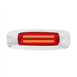 GG74832 - 4-5/8" RECT. PRIME RED/RED 4 LED MARKER SEALED LIGHT