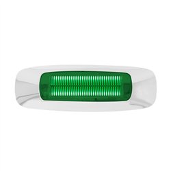 GG74836 - 4-5/8" RECT. PRIME GREEN/GREEN 4 LED INTERIOR SEALED LIGHT