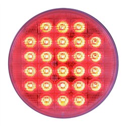 GG74893 - 4" SMART DYNAMIC RED/CLEAR 26 LED SEQUENTIAL SEALED LIGHT