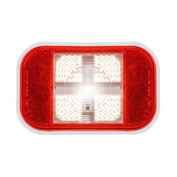 GG75952 - RECT. WHITE/CLEAR 1 LED BACKUP SEALED LIGHT