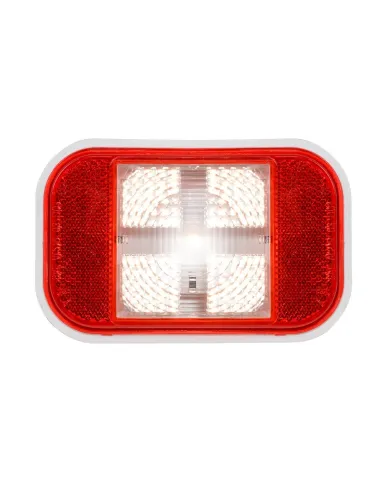 GG75952 - RECT. WHITE/CLEAR 1 LED BACKUP SEALED LIGHT