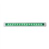 GG76123 - 12" ULTRA THIN GREEN/GREEN LED LIGHT BAR W/CR. PLASTIC BEZEL
