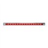 GG76125 - 12" ULTRA THIN RED/RED LED LIGHT BAR W/CR. PLASTIC BEZEL