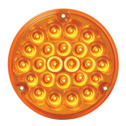 GG76150 - 4" PEARL AMBER/AMBER 24 LED LIGHT W/ 1156 SOCKET BASE